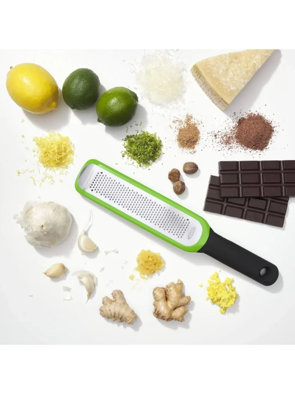 OXO Softworks Stainless Steel Zester Grater Citrus Cheese with Snap-On Cover